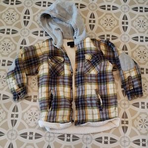 Boys Hooded Flannel